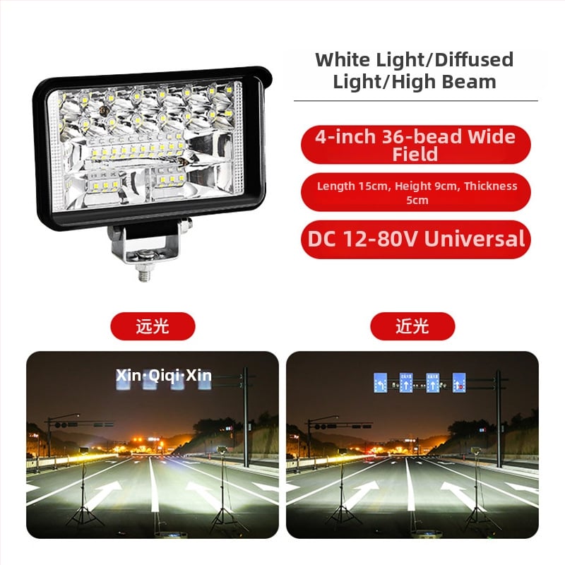 LED automobilių prožektorius, universalus suderinamumas, 400W, 12-80V, 5A, atsparus lietui korpusas
