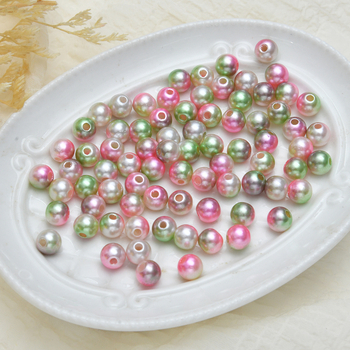 DIY šperky príslušenstvo – ABS plast, perleťový povrch, vintage štýl, perlový vzor