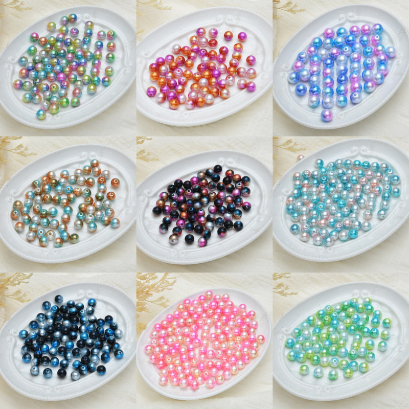 DIY šperky príslušenstvo – ABS plast, perleťový povrch, vintage štýl, perlový vzor