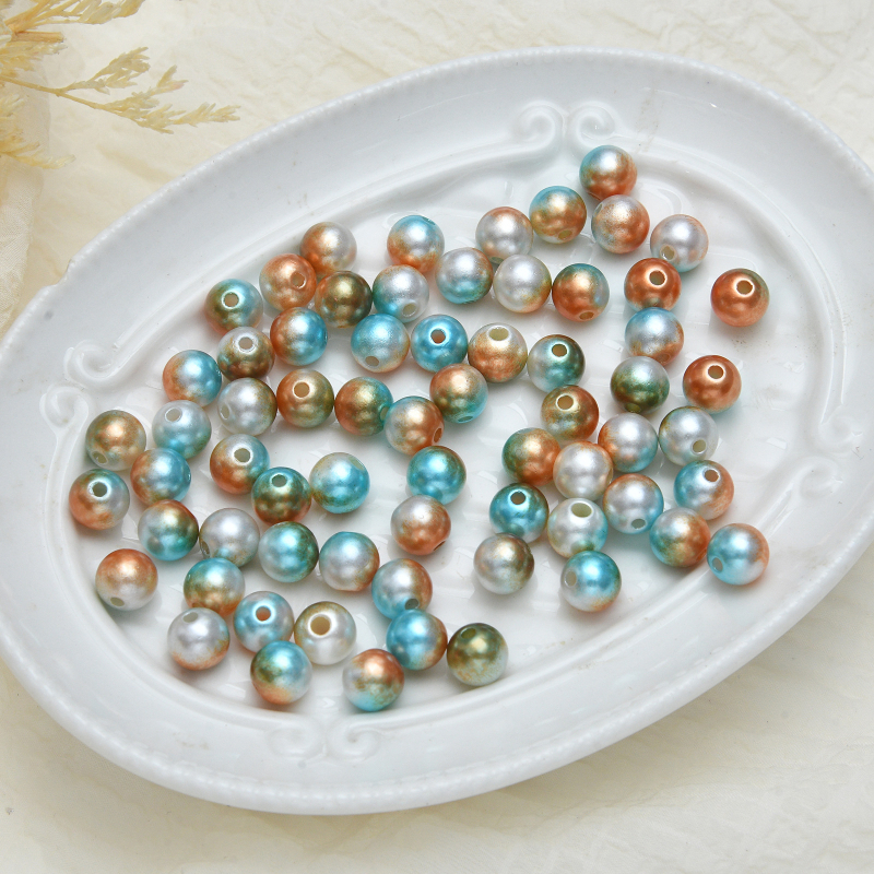 DIY šperky príslušenstvo – ABS plast, perleťový povrch, vintage štýl, perlový vzor