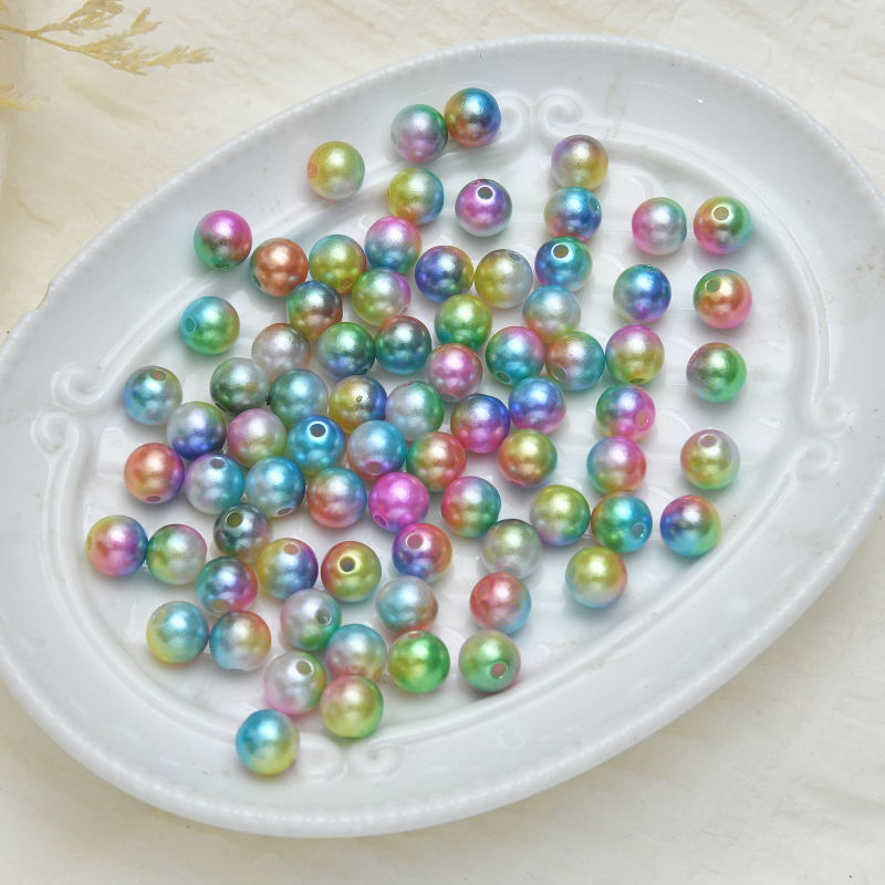 DIY šperky príslušenstvo – ABS plast, perleťový povrch, vintage štýl, perlový vzor