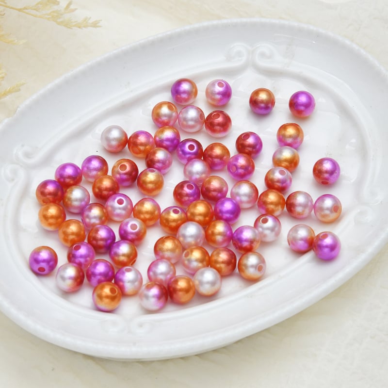 DIY šperky príslušenstvo – ABS plast, perleťový povrch, vintage štýl, perlový vzor