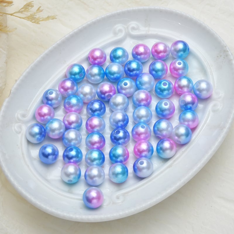 DIY šperky príslušenstvo – ABS plast, perleťový povrch, vintage štýl, perlový vzor