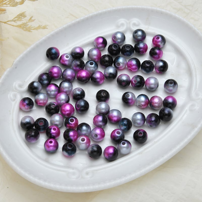 DIY šperky príslušenstvo – ABS plast, perleťový povrch, vintage štýl, perlový vzor