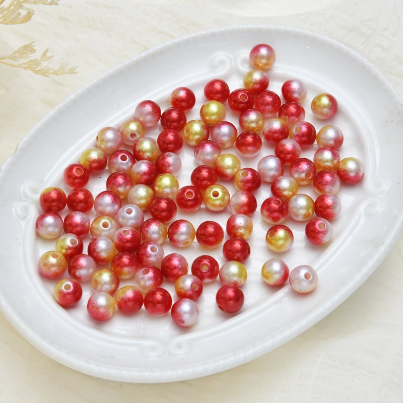 DIY šperky príslušenstvo – ABS plast, perleťový povrch, vintage štýl, perlový vzor