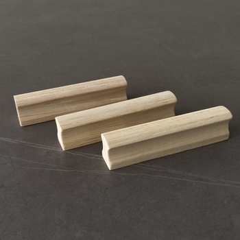 Mâner din lemn pentru ușile de dulap, stil modern și simplu, modelul 007, găuri duble, finisaj pulverizat