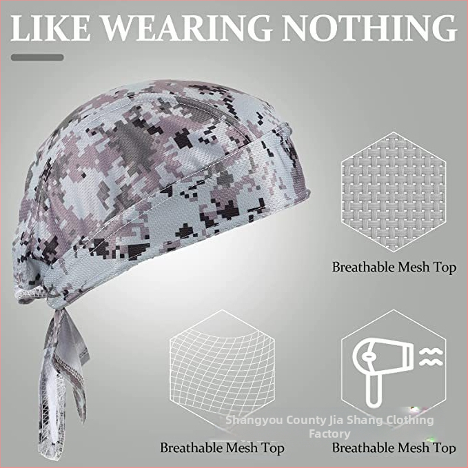 Sporta cepure un galvas lakats, pieaugušajiem, universāls, poliestera audums, apdruka