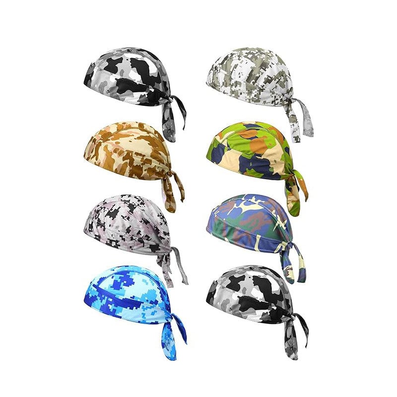 Спортна шапка и шал за глава, унисекс за възрастни, полиестер, модел с печат, за външна употреба