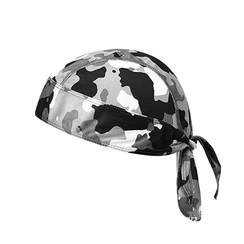 Спортна шапка и шал за глава, унисекс за възрастни, полиестер, модел с печат, за външна употреба