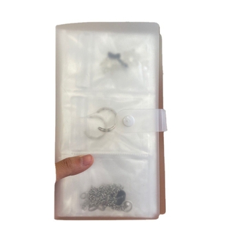 Ékszer kiállító állvány átlátszó PVC tasakkal, por- és oxidáció elleni védelemmel, 6 rétegű, utazási szervező