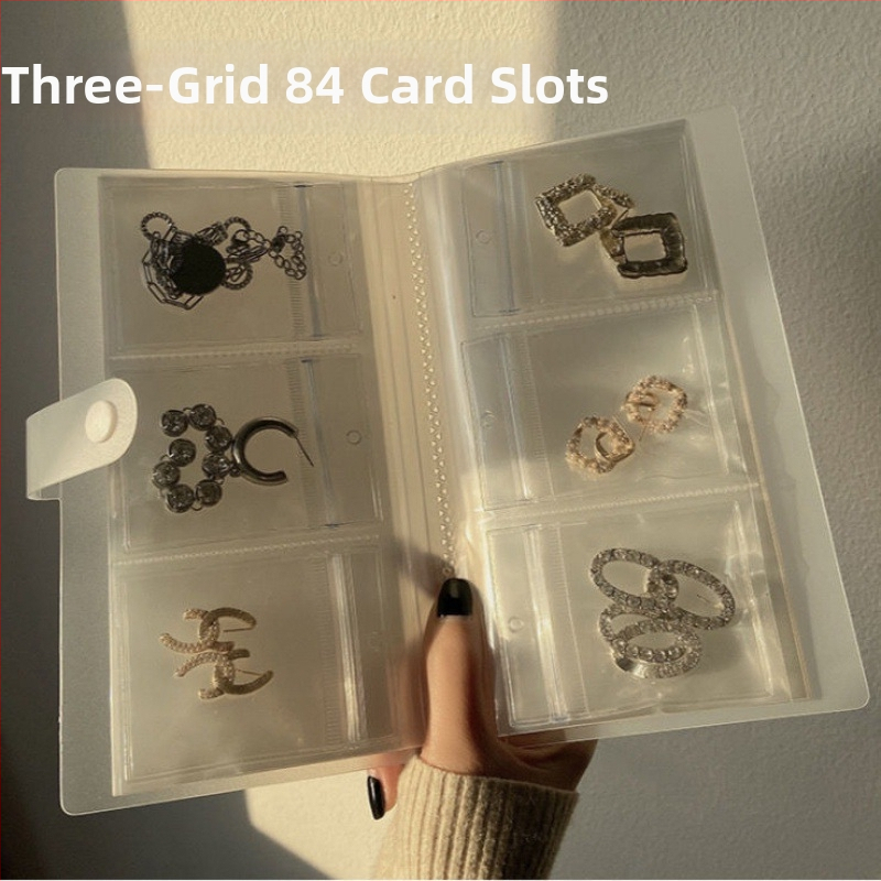 Ékszer kiállító állvány átlátszó PVC tasakkal, por- és oxidáció elleni védelemmel, 6 rétegű, utazási szervező