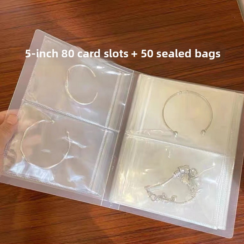 Ékszer kiállító állvány átlátszó PVC tasakkal, por- és oxidáció elleni védelemmel, 6 rétegű, utazási szervező