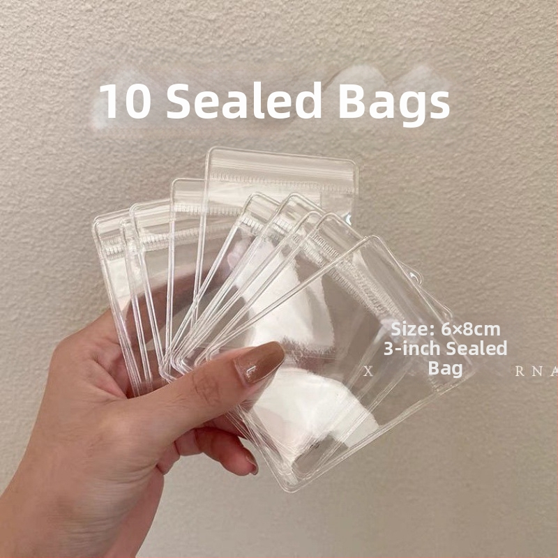 Ékszer kiállító állvány átlátszó PVC tasakkal, por- és oxidáció elleni védelemmel, 6 rétegű, utazási szervező