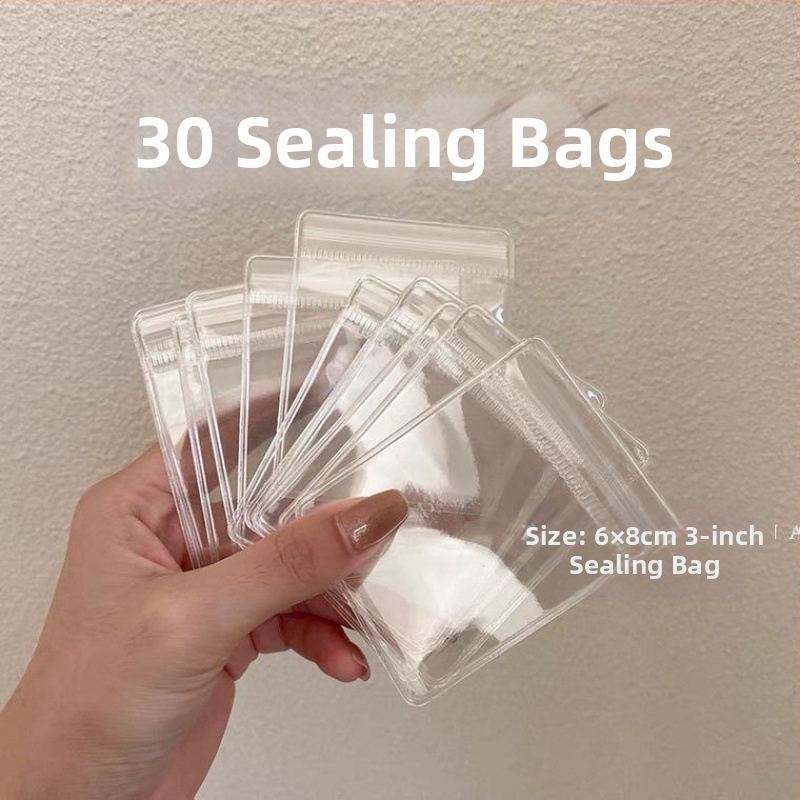 Ékszer kiállító állvány átlátszó PVC tasakkal, por- és oxidáció elleni védelemmel, 6 rétegű, utazási szervező