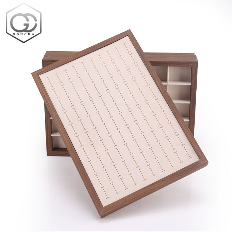 Cutie de prezentare bijuterii - toate într-un singur loc, PVC, formă dreptunghiulară, tehnică de îmbinare (un nivel)