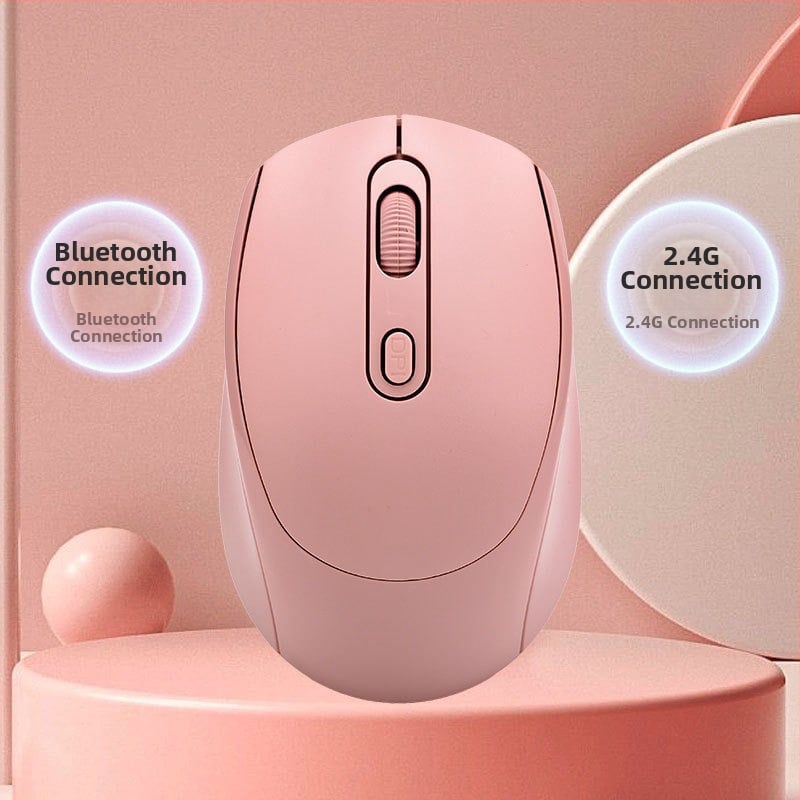 Bežični miš s dvostrukim režimom, tih rad, 1600 DPI, model yy-01, 2.4G Bluetooth, kompatibilno sa stolnim računalom i prijenosnikom