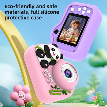 Детски дигитален фотоапарат I5-72 със 2.0-инчов LCD екран, 12–20 MP пиксели, слот за карта памет, живот на батерията 1–3 часа, корпус от силиконов пластмаса