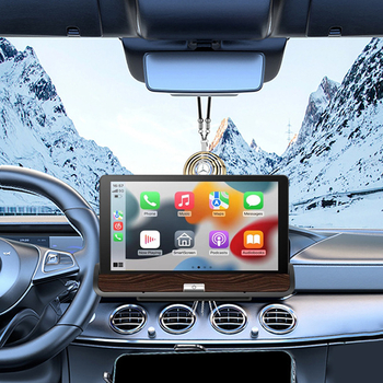 7 colių CarPlay ekranas belaidžiu ir laidiniu Bluetooth FM transliuotoju ir HD atbulinės vaizdo vaizdavimu (Modelis: T007; Pritaikymas: Taip; Privatus prekinis ženklas: Ne)