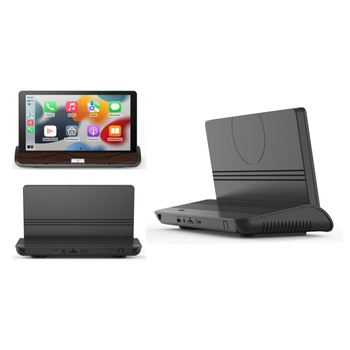 7 colių CarPlay ekranas belaidžiu ir laidiniu Bluetooth FM transliuotoju ir HD atbulinės vaizdo vaizdavimu (Modelis: T007; Pritaikymas: Taip; Privatus prekinis ženklas: Ne)