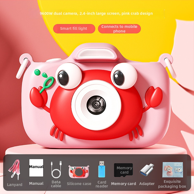 Детска цифрова камера Y24 с 2,4-инчов LCD, TF карта за съхранение, двойна камера, батерия 1000 mAh