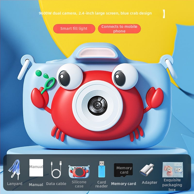 Детска цифрова камера Y24 с 2,4-инчов LCD, TF карта за съхранение, двойна камера, батерия 1000 mAh