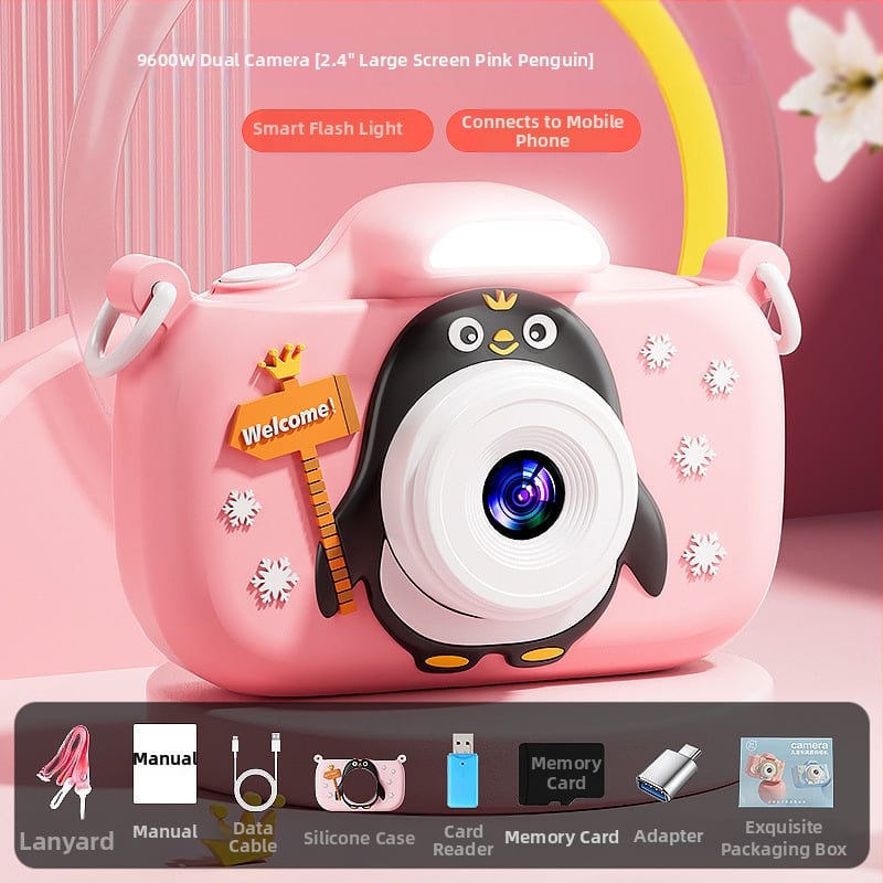 Детска цифрова камера Y24 с 2,4-инчов LCD, TF карта за съхранение, двойна камера, батерия 1000 mAh