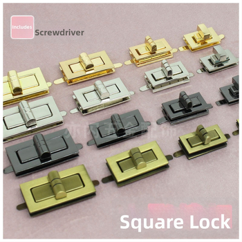 Комплект катарами за чанти — въртящо се заключване, квадратно заключване, метална изработка, Zhuoyue