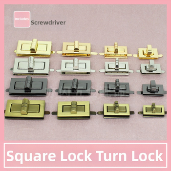 Комплект катарами за чанти — въртящо се заключване, квадратно заключване, метална изработка, Zhuoyue