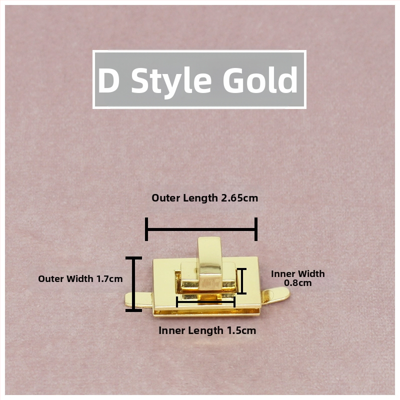 Комплект катарами за чанти — въртящо се заключване, квадратно заключване, метална изработка, Zhuoyue