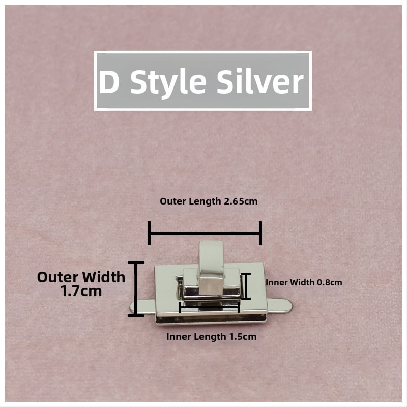 Комплект катарами за чанти — въртящо се заключване, квадратно заключване, метална изработка, Zhuoyue