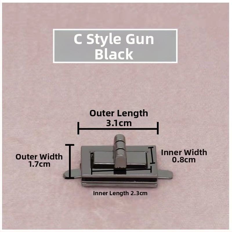 Комплект катарами за чанти — въртящо се заключване, квадратно заключване, метална изработка, Zhuoyue