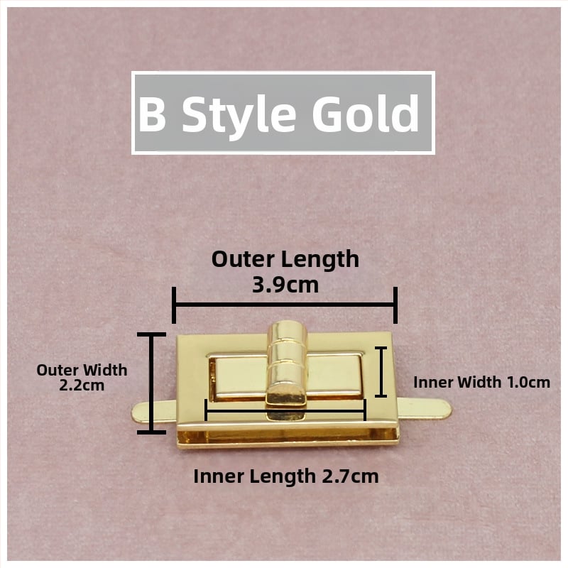 Комплект катарами за чанти — въртящо се заключване, квадратно заключване, метална изработка, Zhuoyue