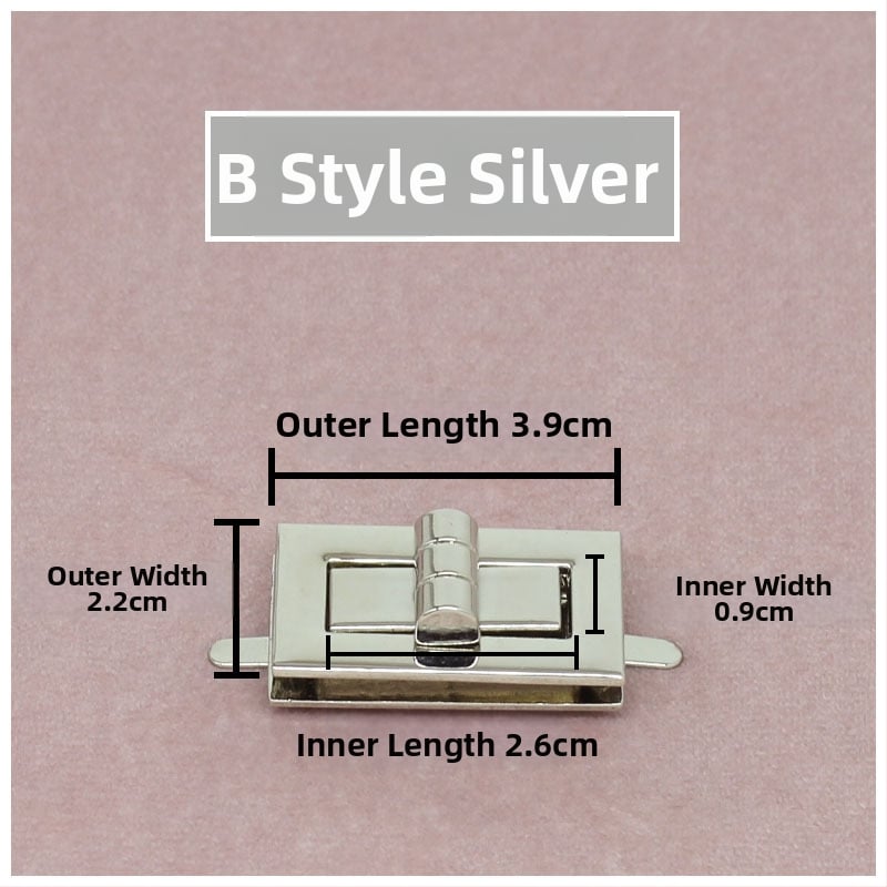 Комплект катарами за чанти — въртящо се заключване, квадратно заключване, метална изработка, Zhuoyue