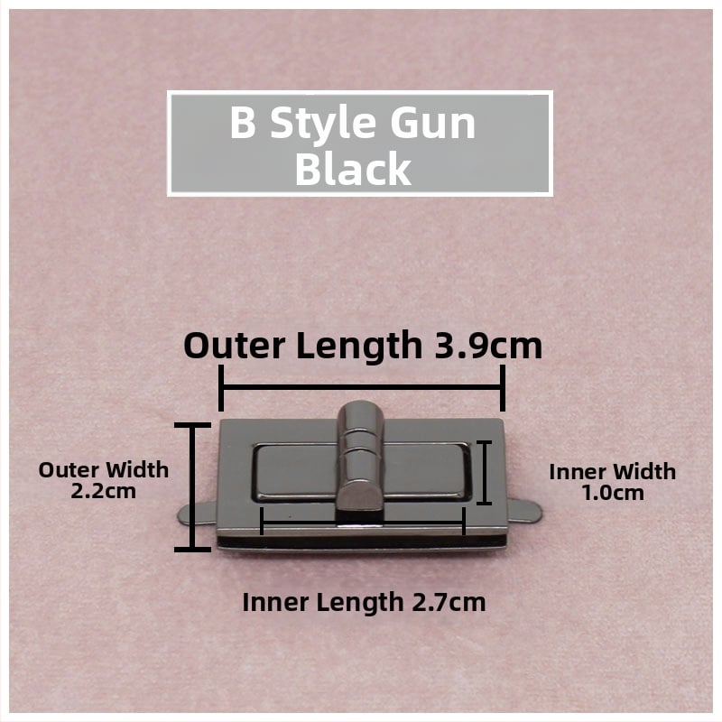 Комплект катарами за чанти — въртящо се заключване, квадратно заключване, метална изработка, Zhuoyue
