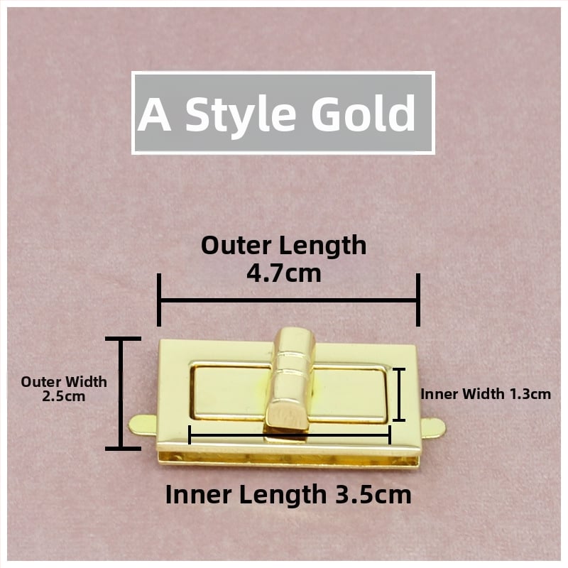 Комплект катарами за чанти — въртящо се заключване, квадратно заключване, метална изработка, Zhuoyue