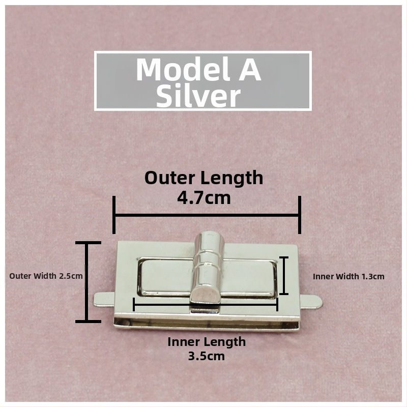 Комплект катарами за чанти — въртящо се заключване, квадратно заключване, метална изработка, Zhuoyue
