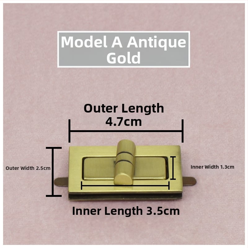 Комплект катарами за чанти — въртящо се заключване, квадратно заключване, метална изработка, Zhuoyue