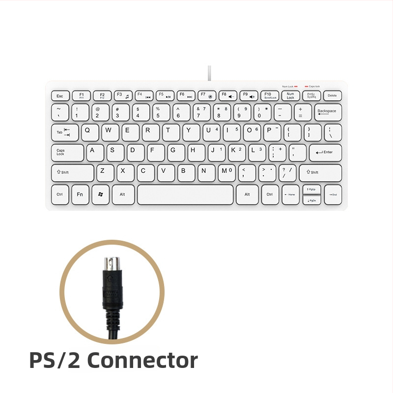 Membránová klávesnica, do 87 kláves, káblové pripojenie, kábel 1,5 m, hmotnosť 230 g