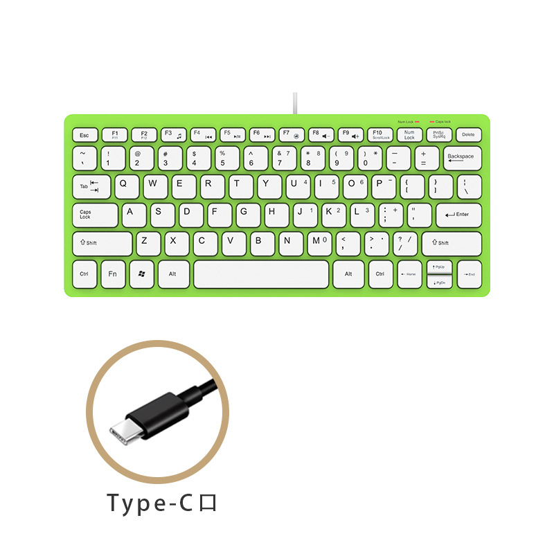 Membránová klávesnica, do 87 kláves, káblové pripojenie, kábel 1,5 m, hmotnosť 230 g