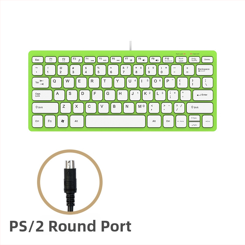 Membránová klávesnica, do 87 kláves, káblové pripojenie, kábel 1,5 m, hmotnosť 230 g