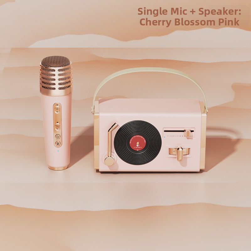 Retro Bluetooth prenosný reproduktor na vonkajšie aj vnútorné použitie, Bluetooth 5.2, 5W výstup, frekvenčný rozsah 100 Hz–20 kHz, SNR ≥70 dB, vstavaná batéria