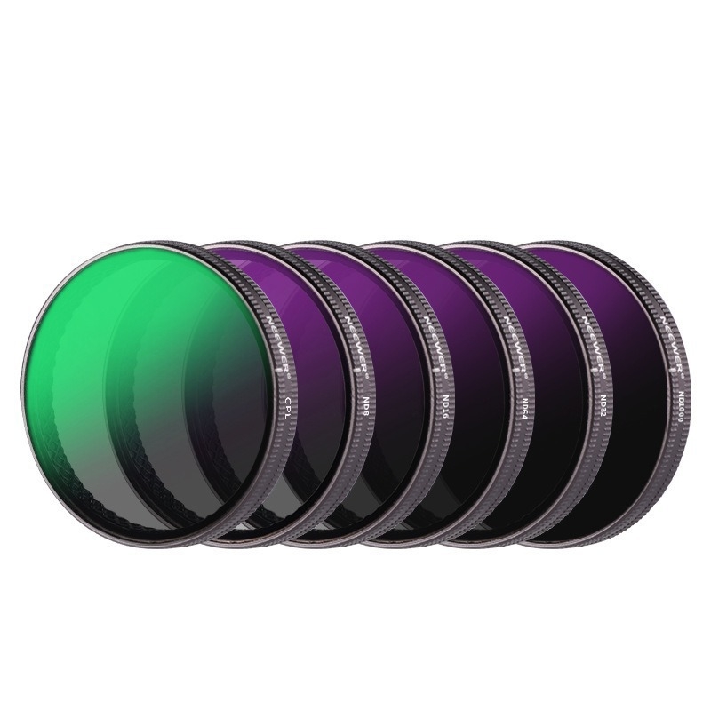 DJI Action 5 Pro/6/4 szűrő készlet: CPL üvegfiltr, NDUV szűrő, gyorskioldó mágneses lencsevédő