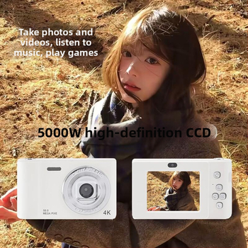 Studentu digitālais fotoaparāts ar CCD sensoru, 50 MP, retro dizains, iesācēju līmeņa D01