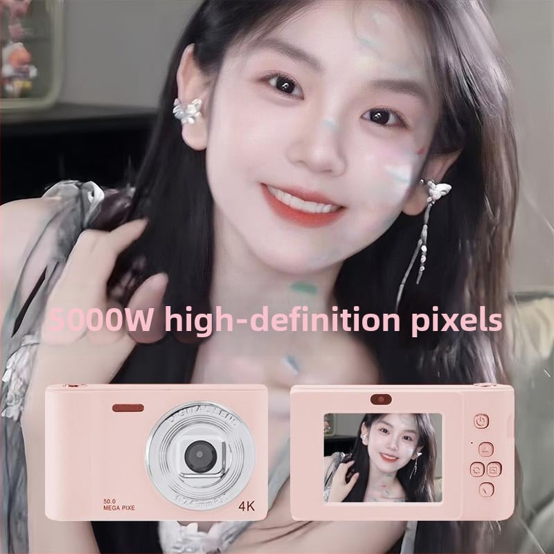 Studentu digitālais fotoaparāts ar CCD sensoru, 50 MP, retro dizains, iesācēju līmeņa D01