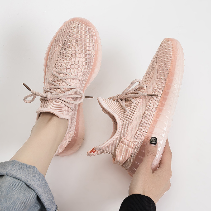 Kokosų bateliai Fly-Knit, kvėpuojantys, lengvi sportbačiai - apvali nosis, vidutinio aukščio kulnas 3-5 cm