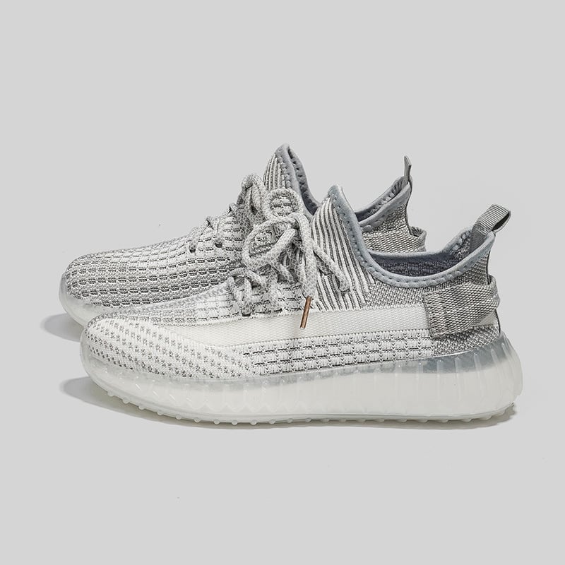 Kokosų bateliai Fly-Knit, kvėpuojantys, lengvi sportbačiai - apvali nosis, vidutinio aukščio kulnas 3-5 cm