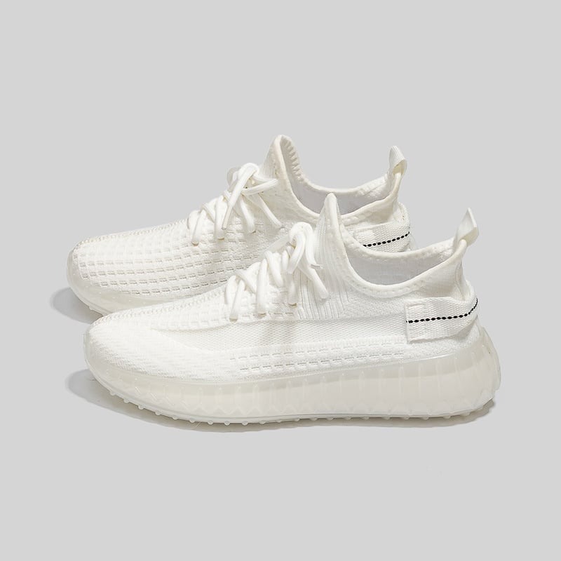 Kokosų bateliai Fly-Knit, kvėpuojantys, lengvi sportbačiai - apvali nosis, vidutinio aukščio kulnas 3-5 cm