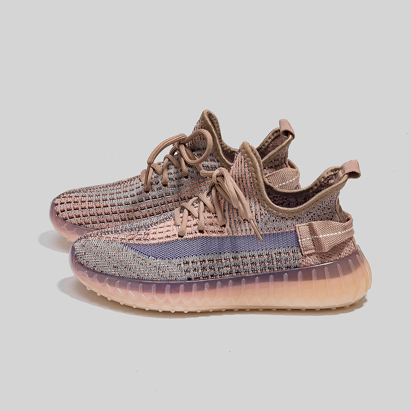 Kokosų bateliai Fly-Knit, kvėpuojantys, lengvi sportbačiai - apvali nosis, vidutinio aukščio kulnas 3-5 cm