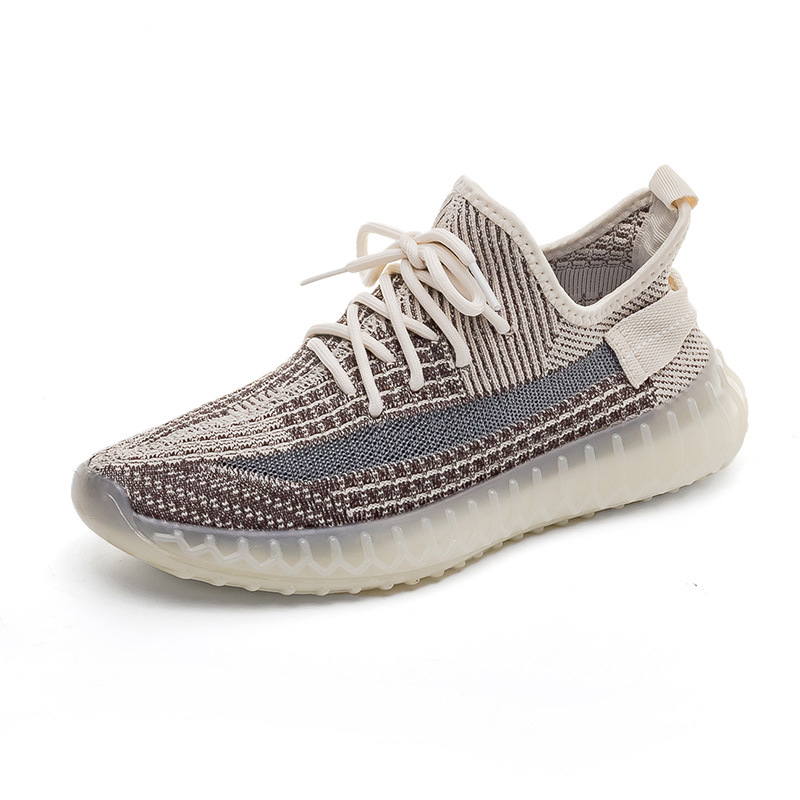 Kokosų bateliai Fly-Knit, kvėpuojantys, lengvi sportbačiai - apvali nosis, vidutinio aukščio kulnas 3-5 cm