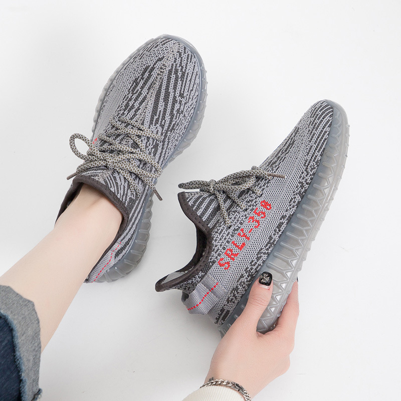 Kokosų bateliai Fly-Knit, kvėpuojantys, lengvi sportbačiai - apvali nosis, vidutinio aukščio kulnas 3-5 cm